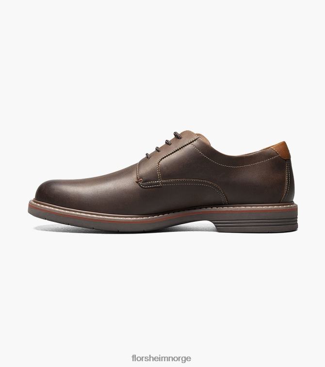 nei Florsheim menn fottøy norwalk plain toe oxford brun lm 08PX6282