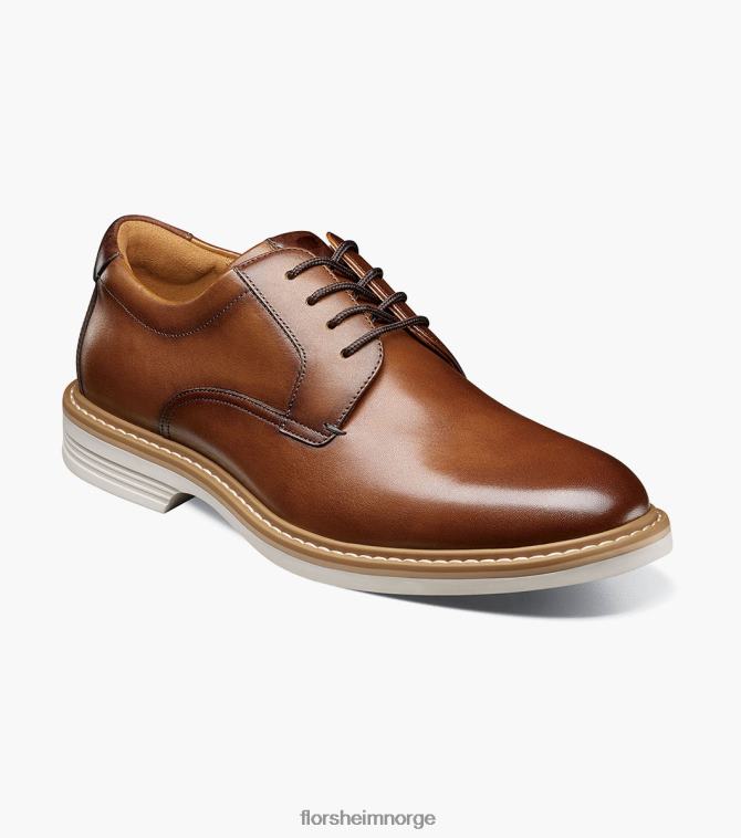 nei Florsheim menn fottøy norwalk plain toe oxford cognac multi 08PX6281