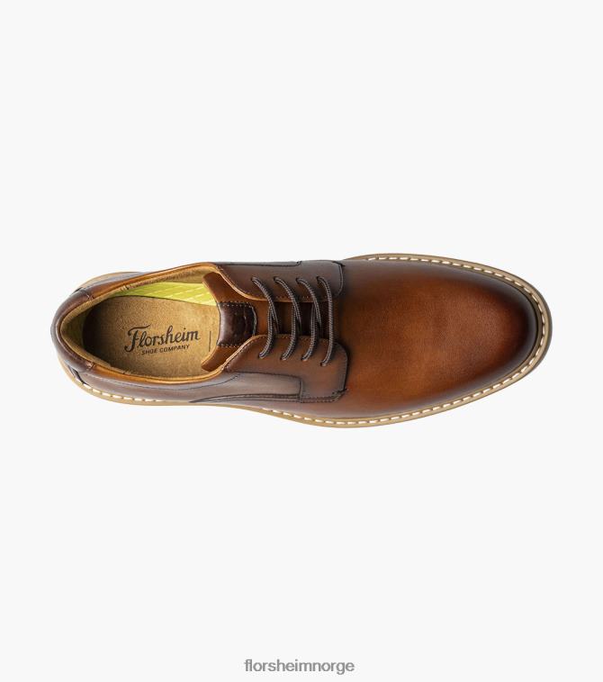 nei Florsheim menn fottøy norwalk plain toe oxford cognac multi 08PX6281