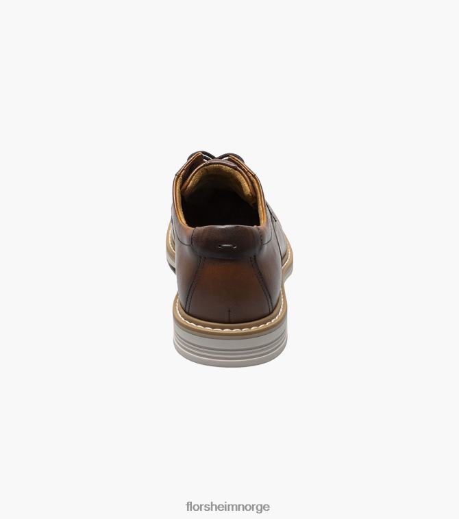 nei Florsheim menn fottøy norwalk plain toe oxford cognac multi 08PX6281