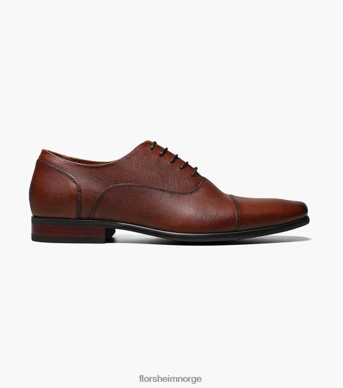 nei Florsheim menn fottøy postino 1 cap toe balmoral oxford konjakk 08PX62117
