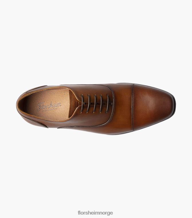nei Florsheim menn fottøy postino 1 cap toe balmoral oxford konjakk glatt 08PX62115