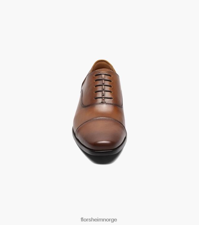 nei Florsheim menn fottøy postino 1 cap toe balmoral oxford konjakk glatt 08PX62115