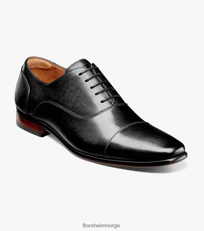 nei Florsheim menn fottøy postino 1 cap toe balmoral oxford svart 08PX62116