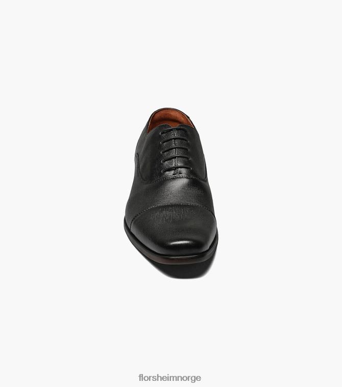 nei Florsheim menn fottøy postino 1 cap toe balmoral oxford svart 08PX62116