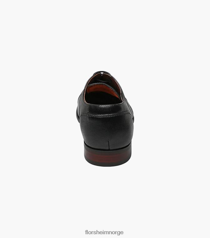 nei Florsheim menn fottøy postino 1 cap toe balmoral oxford svart 08PX62116