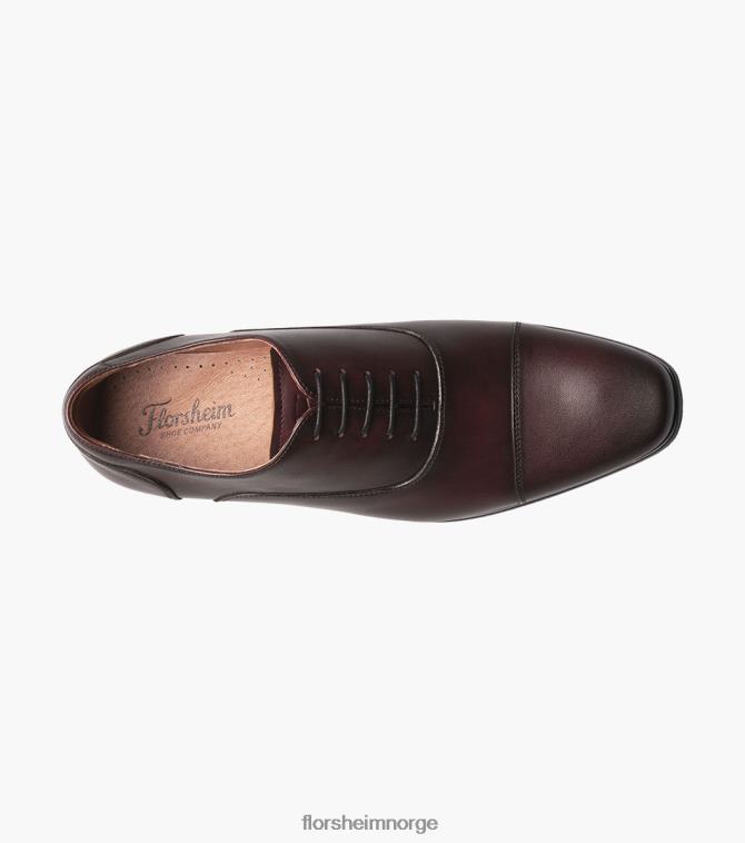 nei Florsheim menn fottøy postino 1 cap toe balmoral oxford vin 08PX62118