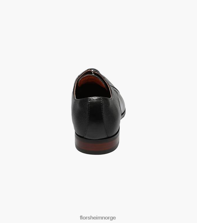 nei Florsheim menn fottøy postino 1 cap toe oxford svart 08PX62120