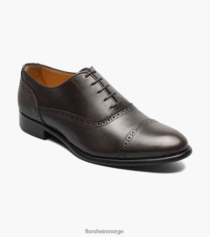 nei Florsheim menn fottøy ravel cap toe oxford mørkebrun 08PX6263