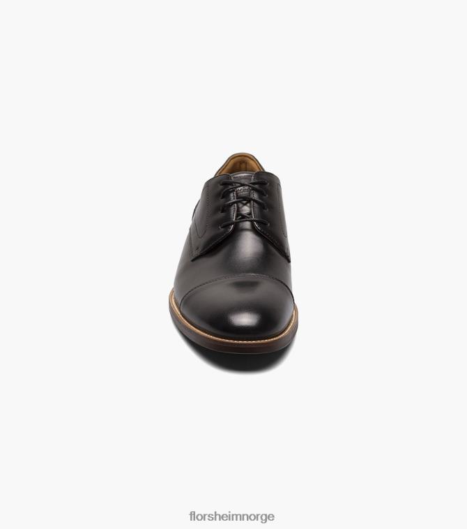 nei Florsheim menn fottøy rucci cap toe oxford svart 08PX6254