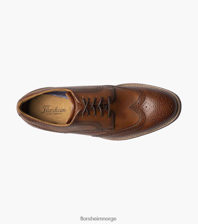 nei Florsheim menn fottøy rucci vingetip oxford konjakk 08PX6251