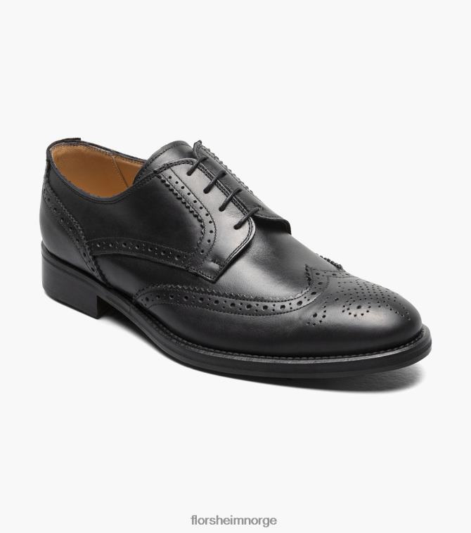 nei Florsheim menn fottøy russell vingespiss perf oxford svart 08PX62215