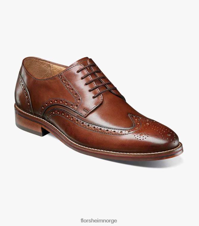 nei Florsheim menn fottøy salerno vingetip oxford konjakk 08PX62250