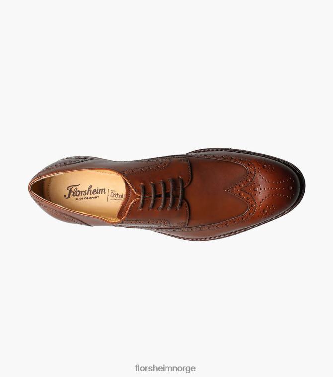 nei Florsheim menn fottøy salerno vingetip oxford konjakk 08PX62250