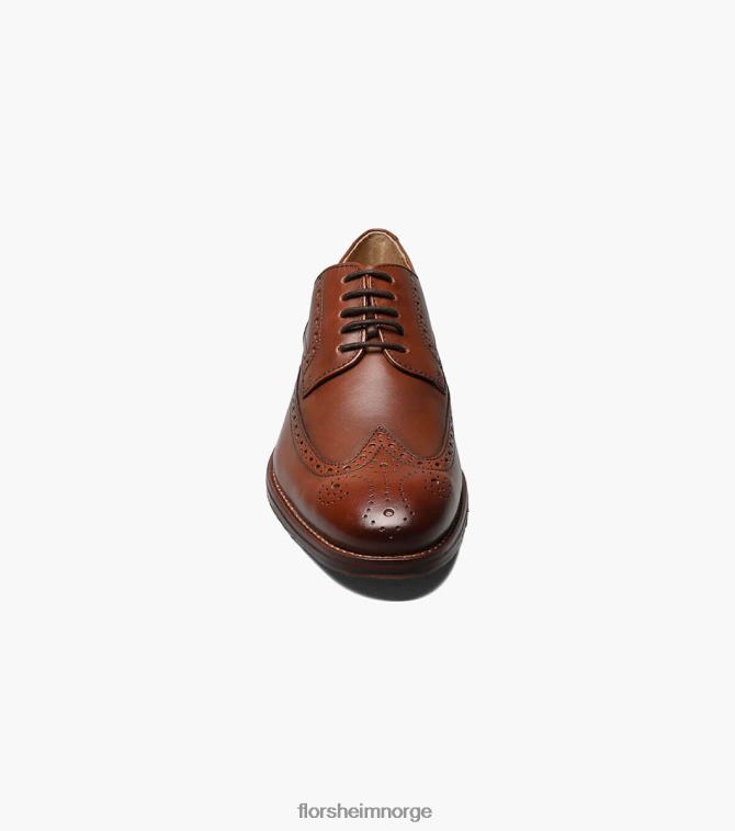nei Florsheim menn fottøy salerno vingetip oxford konjakk 08PX62250
