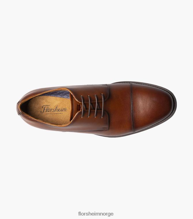 nei Florsheim menn fottøy santucci cap toe oxford konjakk 08PX62158