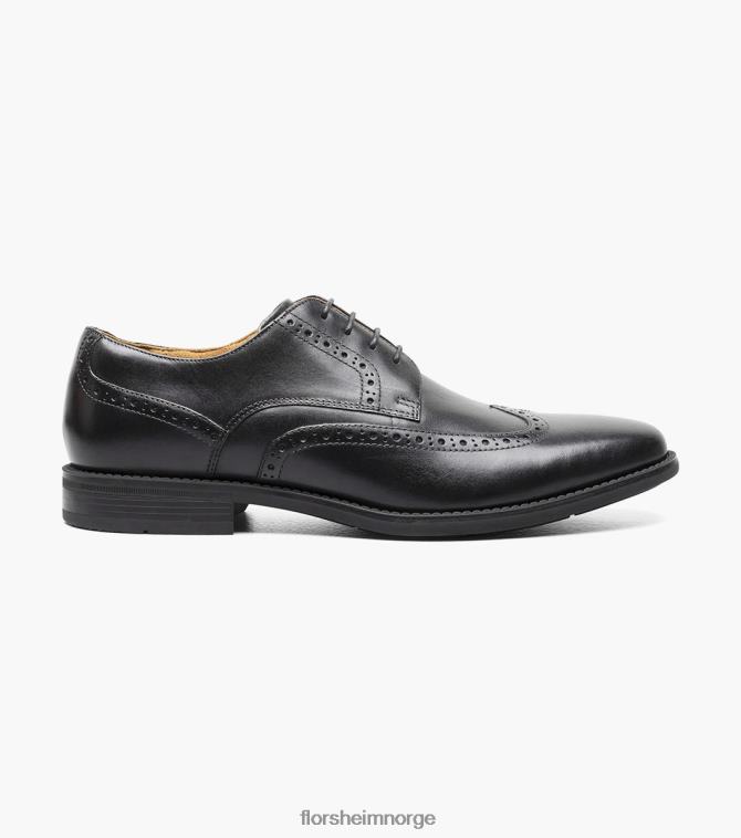 nei Florsheim menn fottøy santucci vingespiss oxford svart 08PX62160