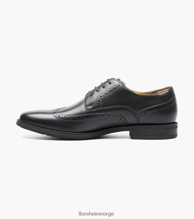 nei Florsheim menn fottøy santucci vingespiss oxford svart 08PX62160