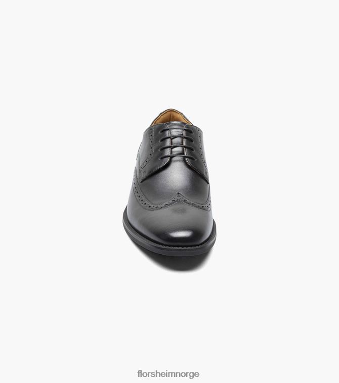 nei Florsheim menn fottøy santucci vingespiss oxford svart 08PX62160