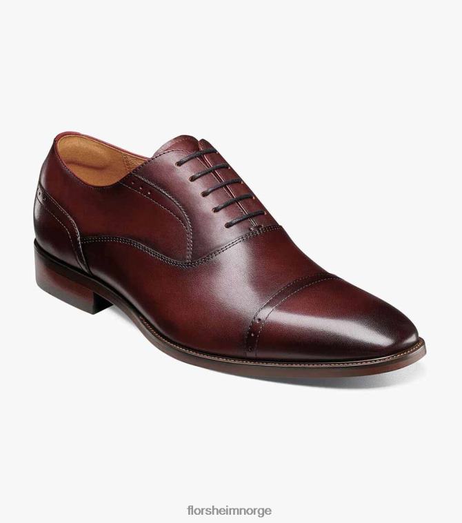 nei Florsheim menn fottøy sorrento cap toe oxford burgunder 08PX62143