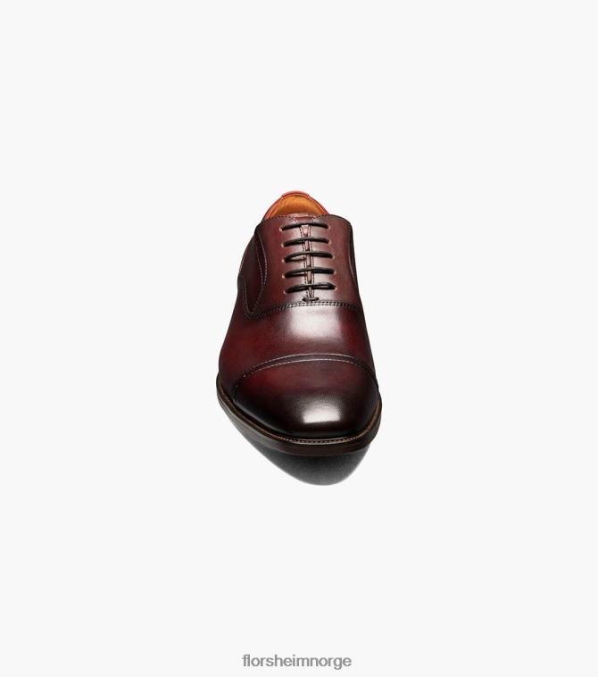 nei Florsheim menn fottøy sorrento cap toe oxford burgunder 08PX62143