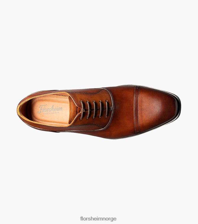 nei Florsheim menn fottøy sorrento cap toe oxford konjakk 08PX62142
