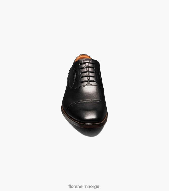 nei Florsheim menn fottøy sorrento cap toe oxford svart 08PX62144
