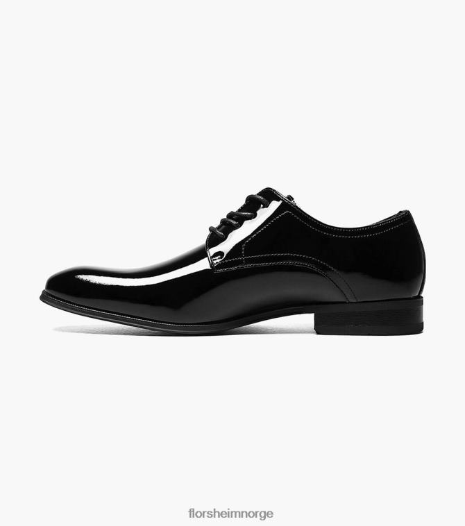 nei Florsheim menn fottøy tux vanlig tå oxford svart patent 08PX62176