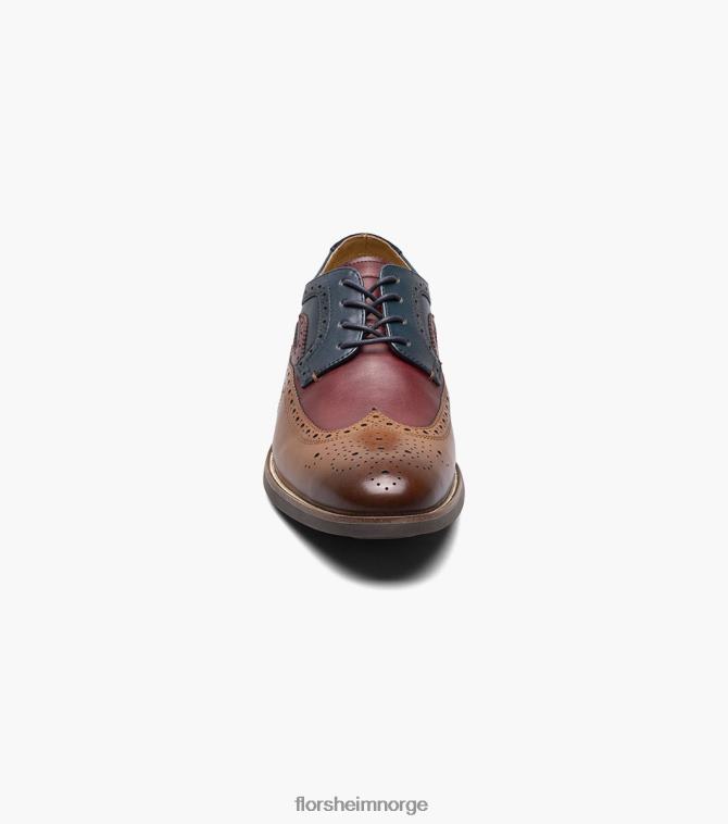nei Florsheim menn fottøy uptown krydret vingetipp oxford cognac multi 08PX62110