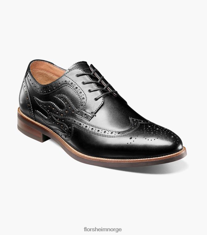 nei Florsheim menn fottøy uptown krydret vingetipp oxford svart 08PX62111