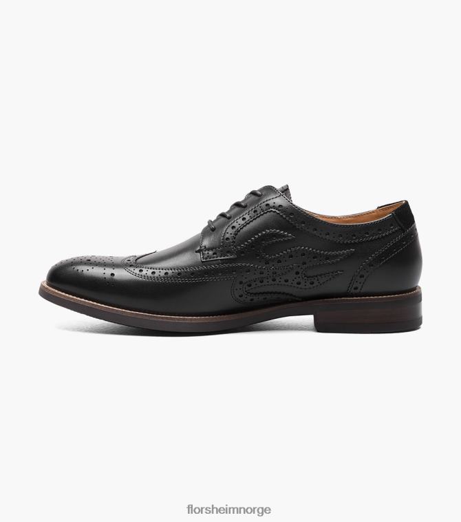 nei Florsheim menn fottøy uptown krydret vingetipp oxford svart 08PX62111