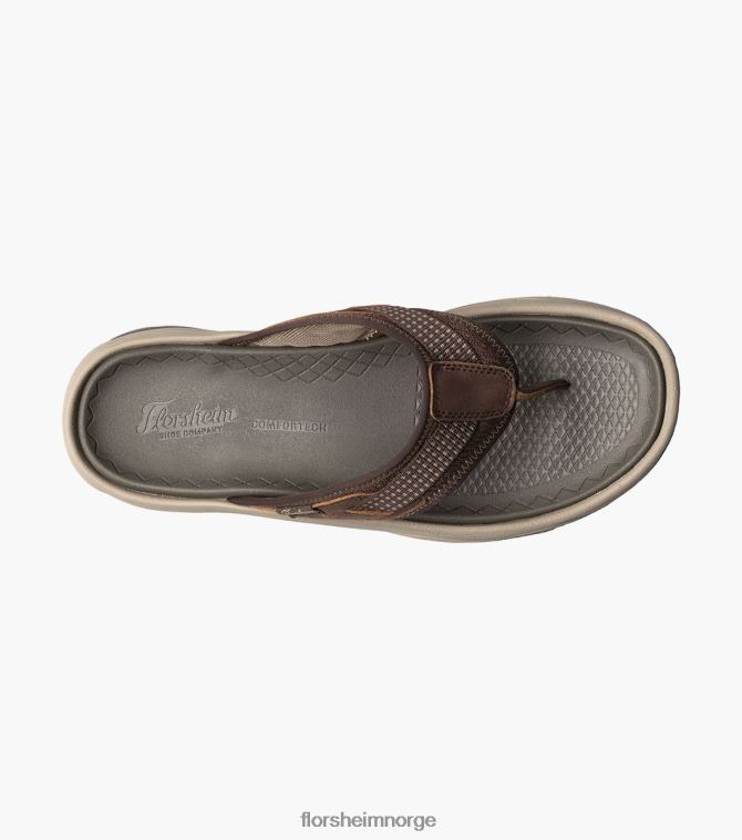 nei Florsheim menn fottøy tread lite 2 string-sandal brun lm 08PX62369