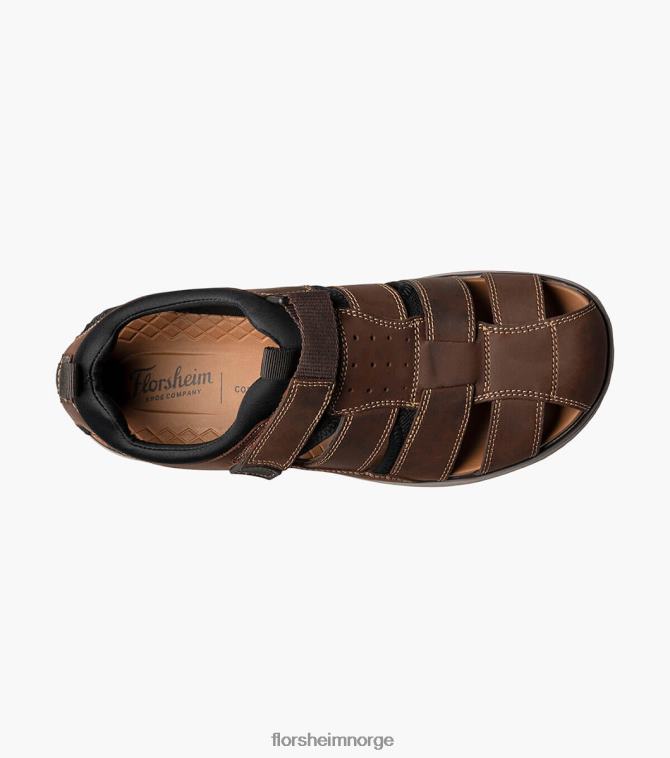nei Florsheim menn fottøy venture fisherman sandal brun lm 08PX62376