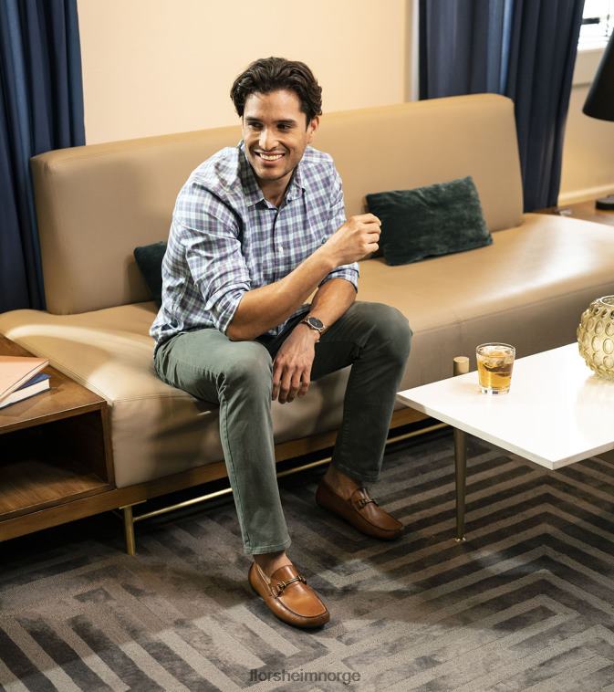 nei Florsheim menn fottøy talladega moc toe bit driver konjakk 08PX6299