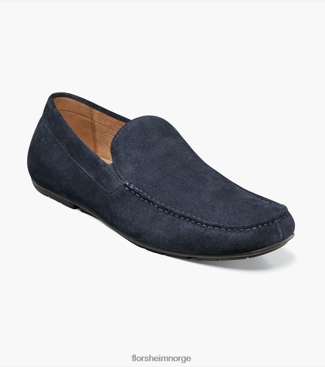 nei Florsheim menn fottøy talladega moc toe venetiansk sjåfør marineblå semsket skinn 08PX62100
