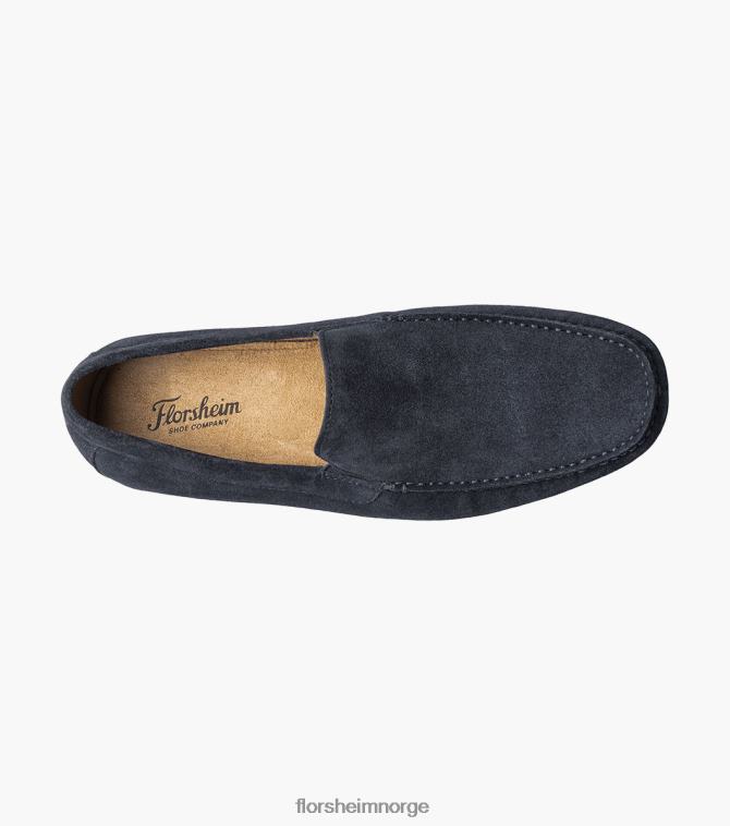 nei Florsheim menn fottøy talladega moc toe venetiansk sjåfør marineblå semsket skinn 08PX62100