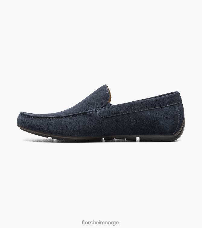 nei Florsheim menn fottøy talladega moc toe venetiansk sjåfør marineblå semsket skinn 08PX62100
