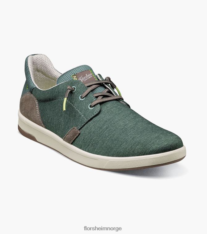 nei Florsheim menn fottøy crossover lerret vanlig tå slip på grønn multi 08PX6215