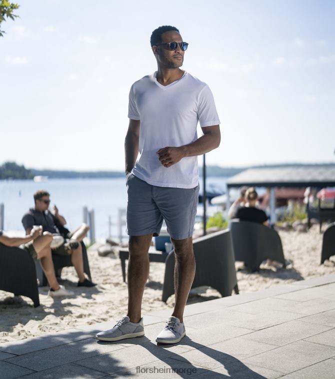 nei Florsheim menn fottøy crossover lerret vanlig tå slip på lysegrå 08PX6213