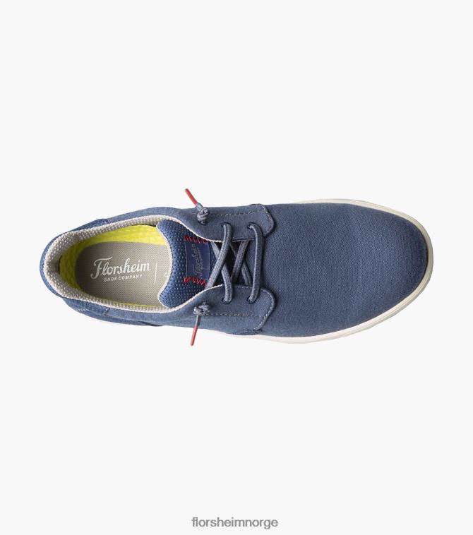 nei Florsheim menn fottøy crossover lerret vanlig tå slip på marinen 08PX6212