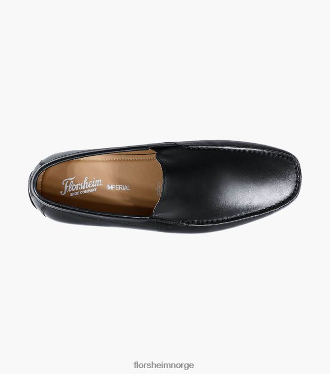 nei Florsheim menn fottøy dubino moc toe venetian slip på svart 08PX62281