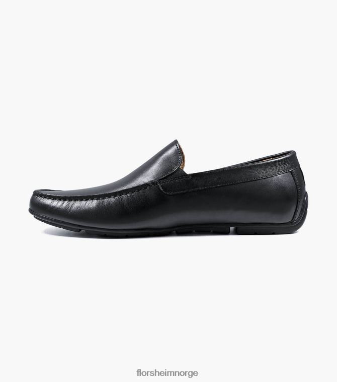 nei Florsheim menn fottøy dubino moc toe venetian slip på svart 08PX62281