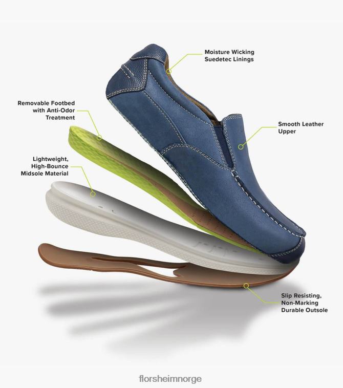 nei Florsheim menn fottøy great lakes moc toe slip på stein 08PX62359