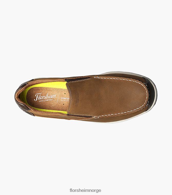 nei Florsheim menn fottøy great lakes moc toe slip på stein 08PX62359