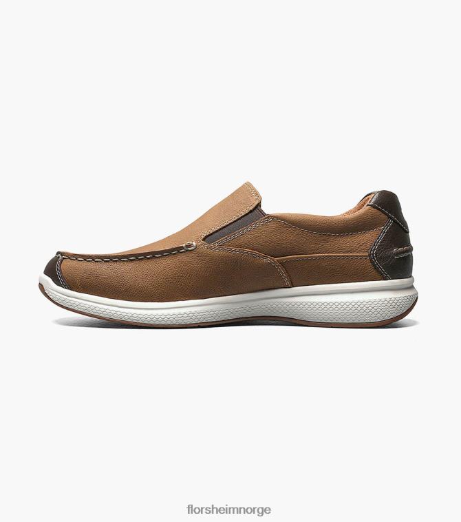nei Florsheim menn fottøy great lakes moc toe slip på stein 08PX62359