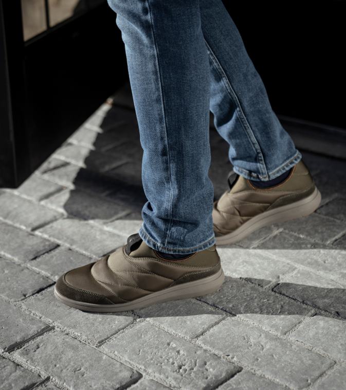 nei Florsheim menn fottøy java nylon moc toe slip on oliven 08PX62344