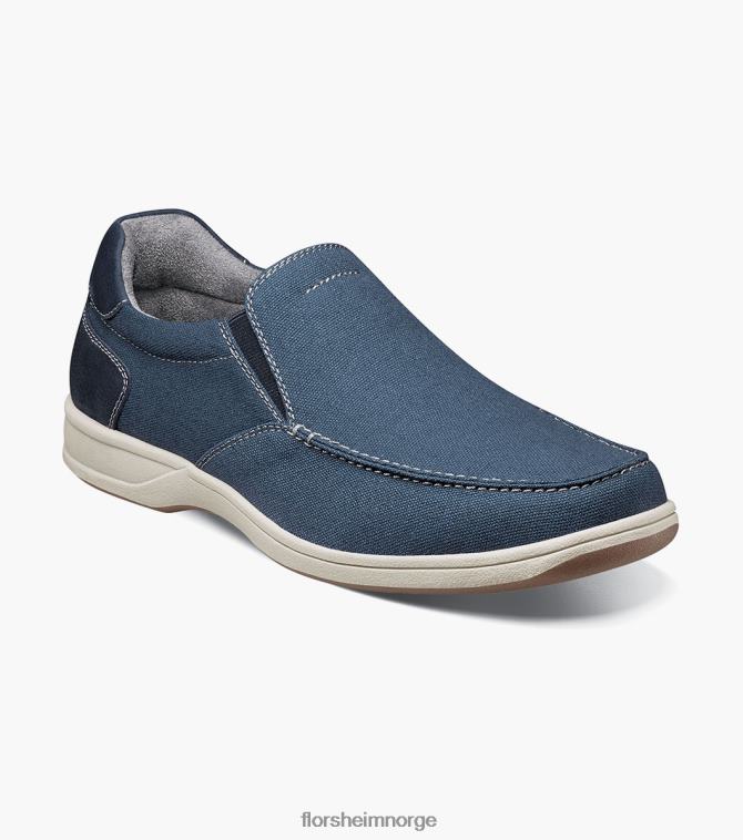 nei Florsheim menn fottøy lakeside canvas moc toe slip on marinen 08PX6211