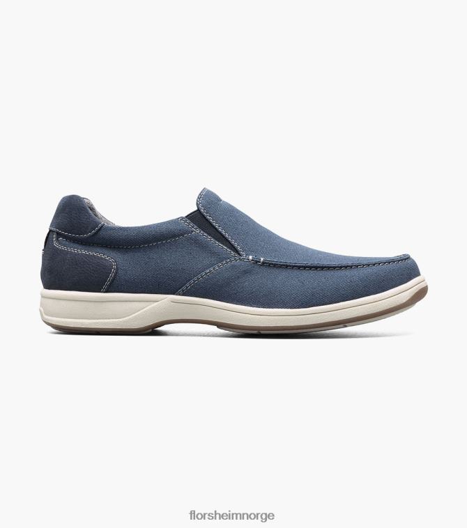nei Florsheim menn fottøy lakeside canvas moc toe slip on marinen 08PX6211
