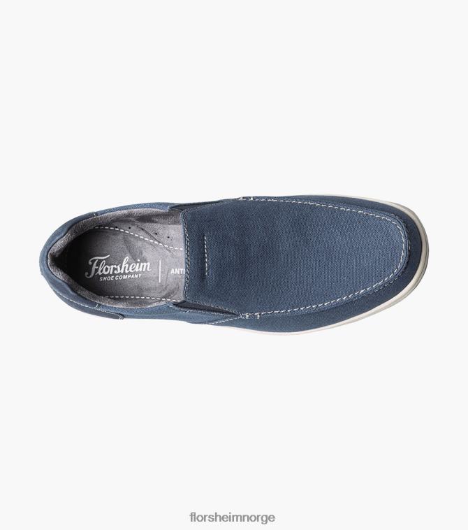 nei Florsheim menn fottøy lakeside canvas moc toe slip on marinen 08PX6211