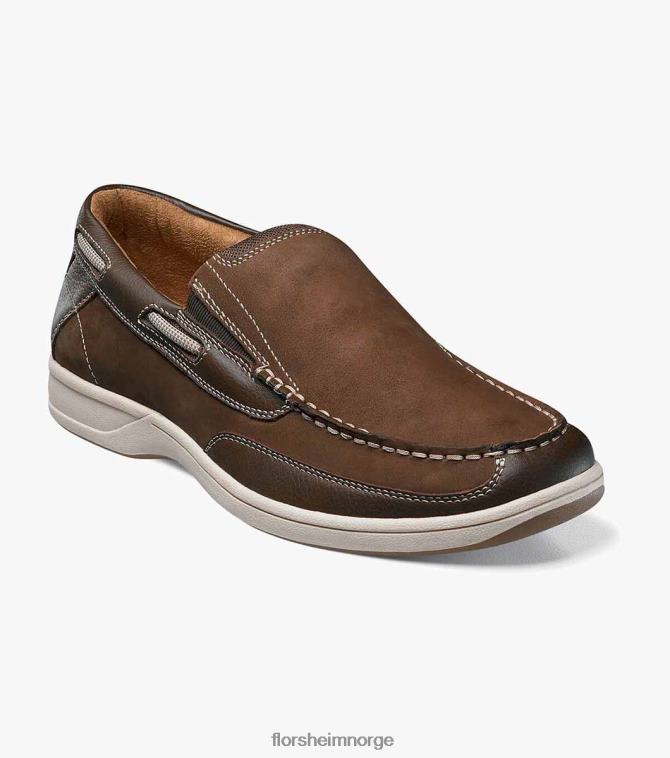 nei Florsheim menn fottøy lakeside moc toe slip på brun 08PX62362